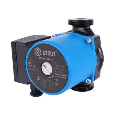 Насос циркуляционный STOUT UPC 25/40-130 для отопления и ГВС