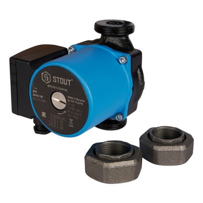 Насос циркуляционный STOUT SPC 25-40 130 для отопления и ГВС