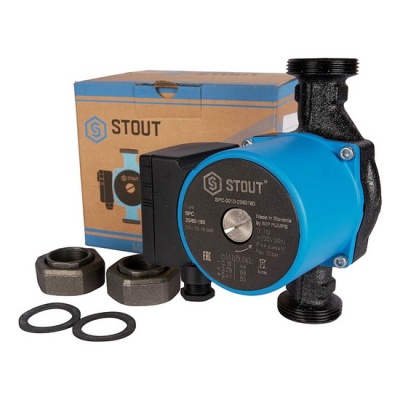 Насос циркуляционный STOUT SPC 25-60 180 для отопления и ГВС