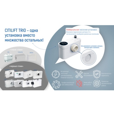 Насос для канализации VANDJORD CITILIFT TRIO