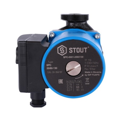 Насос циркуляционный STOUT UPC 25/60-130 для отопления и ГВС