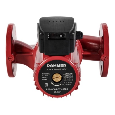 Насос циркуляционный ROMMER FORCE 65-140F 380 В фланцевый для отопления