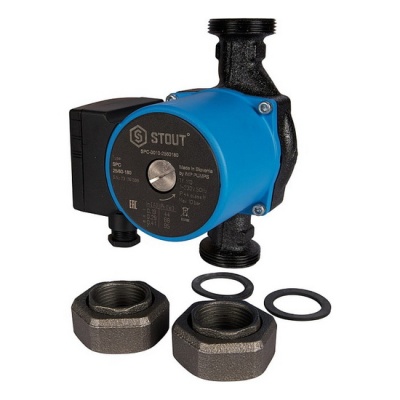Насос циркуляционный STOUT SPC 25-60 180 для отопления и ГВС