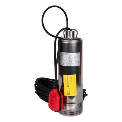 Насос колодезный STOUT SPW 600 с поплавком