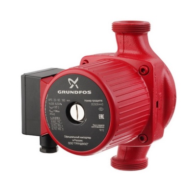 Насос циркуляционный Grundfos UPS 25-80 180 для отопления