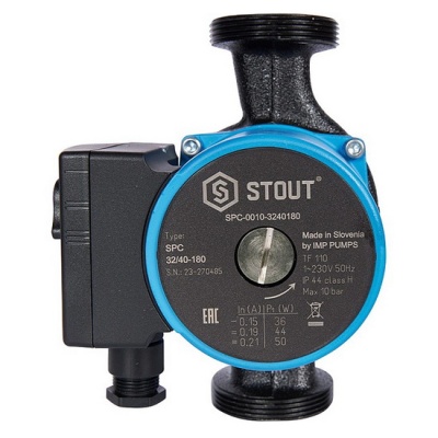 Насос циркуляционный STOUT SPC 32-40 180 для отопления и ГВС