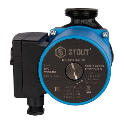 Насос циркуляционный STOUT SPC 25-60 130 для отопления и ГВС
