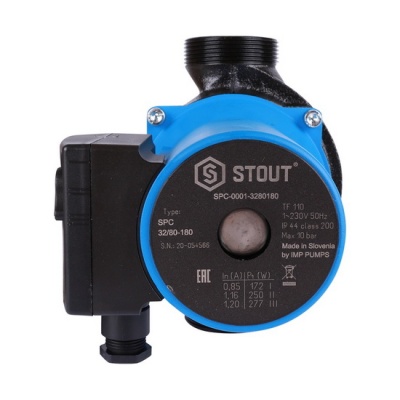 Насос циркуляционный STOUT UPC 32/80-180 для отопления и ГВС