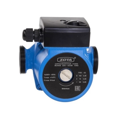 Насос циркуляционный ZOTA RING 25-60 S 130 для отопления