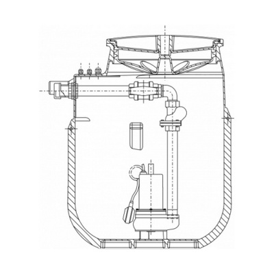 Насос для канализации Wilo DrainLift WS 40 Basic D/TC 40 BV 1
