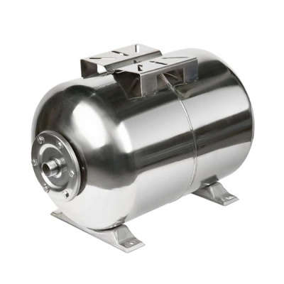 Гидроаккумулятор UNIPUMP 80 литров для водоснабжения из нержавеющей стали горизонтальный