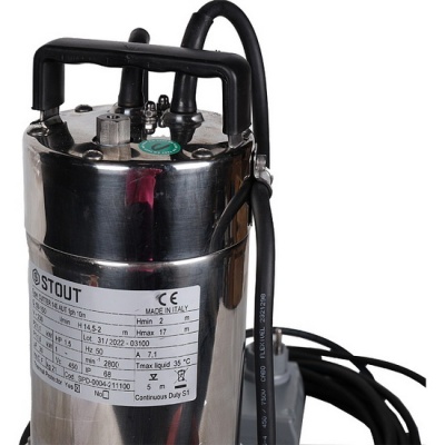 Насос дренажный STOUT SPD-0004-211100 с поплавком