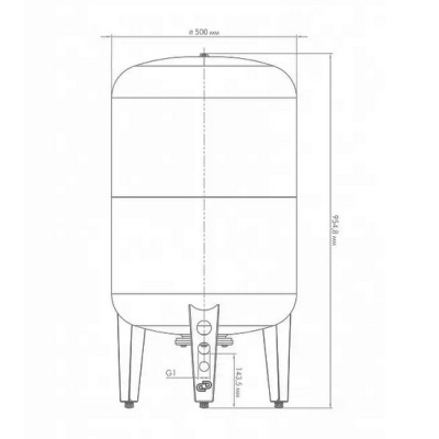 Гидроаккумулятор Джилекс В 150 литров для водоснабжения