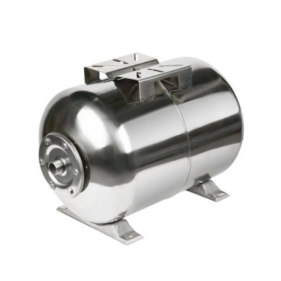 Гидроаккумулятор UNIPUMP 24 литра для водоснабжения из нержавеющей стали горизонтальный