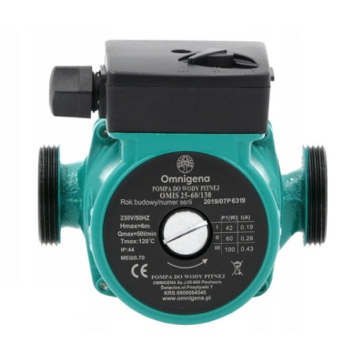 Насос циркуляционный Omnigena OMIS 25-60 130 для отопления