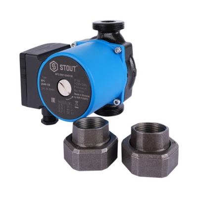 Насос циркуляционный STOUT UPC 25/40-130 для отопления и ГВС