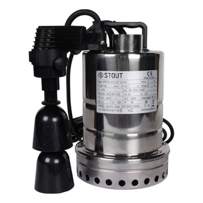 Насос дренажный STOUT SPD-0003-200250 с вертикальным поплавком