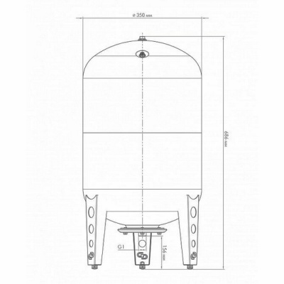 Гидроаккумулятор Джилекс В 50 литров для водоснабжения