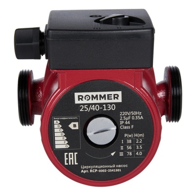 Насос циркуляционный Rommer 25/40-130 для отопления