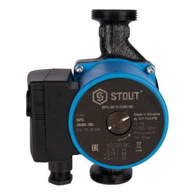 Насос циркуляционный STOUT SPC 25-60 180 для отопления и ГВС