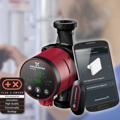 Насос циркуляционный Grundfos ALPHA3 32-60 N 180 для отопления и ГВС