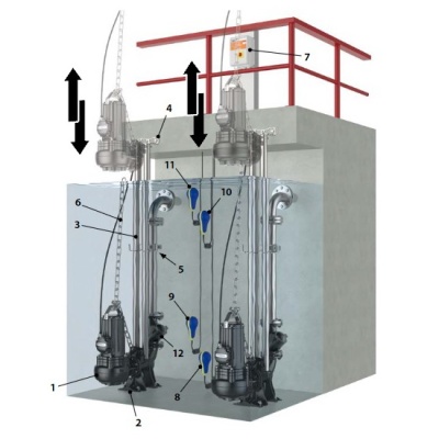 Насос фекальный Pedrollo VXC4 55/100 без поплавка