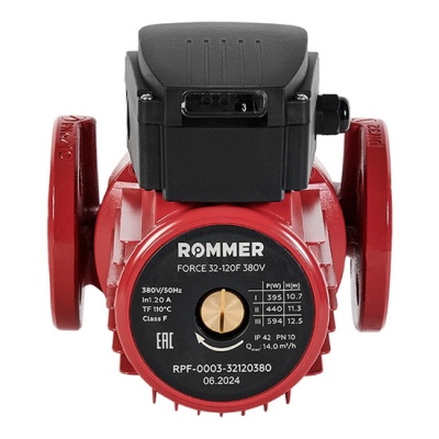 Насос циркуляционный ROMMER FORCE 32-120F 380 В фланцевый для отопления