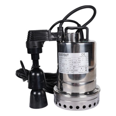 Насос дренажный STOUT SPD-0003-200250 с вертикальным поплавком