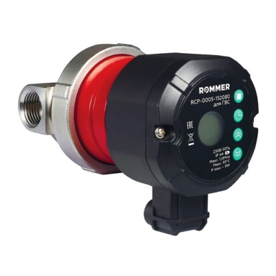 Насос циркуляционный ROMMER PROFI COMFORT 1/2" для ГВС с таймером
